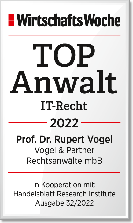 WiWo_TOPAnwalt_IT_Recht_2022_Prof_Dr_Rupert_Vogel